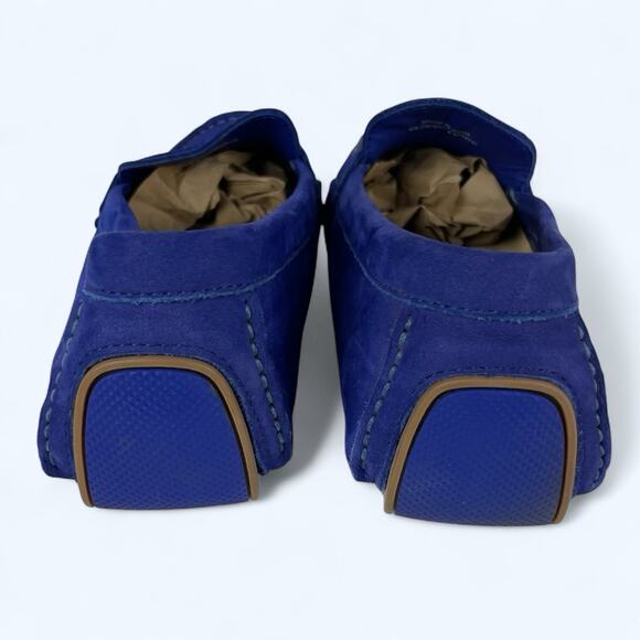 Cole Haan Cobalt Blue Suede Driving Loafers Women's Size 7.5 - Picture 4 of 9